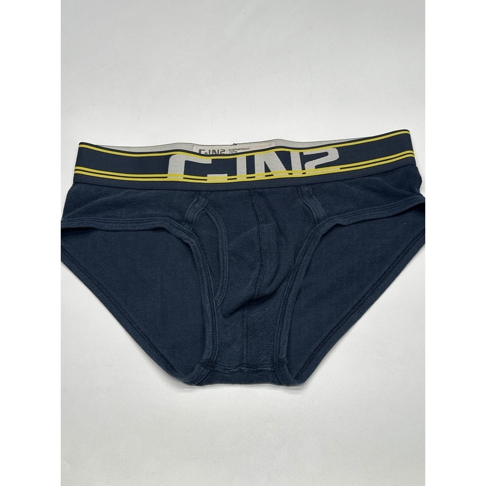 C-IN2 Tackle Mens Briefs Underwear Navy Blue Cotton Blend Size Small‎